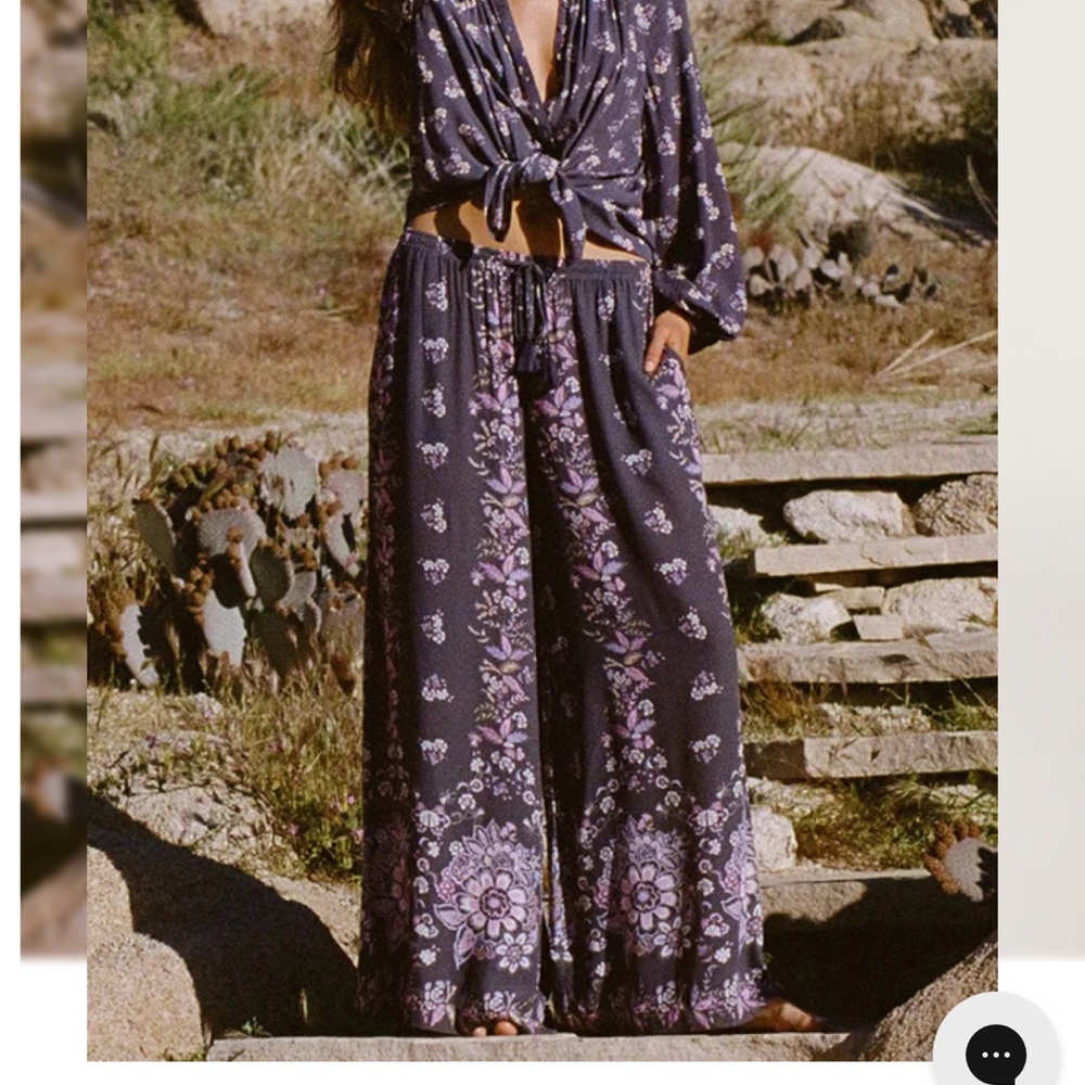 Spell and the Gypsy Rebel Spirit Wide Leg Pants M medium NEW NWT - Picture 3 of 11